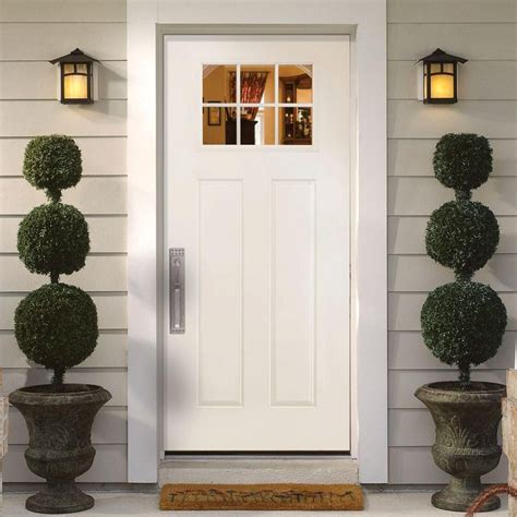 Home depot exterior house doors - Garage door color is an important factor in your home's curb appeal. What color should you paint your garage door? The short answer is: Whatever color you want. But whether you’re ...